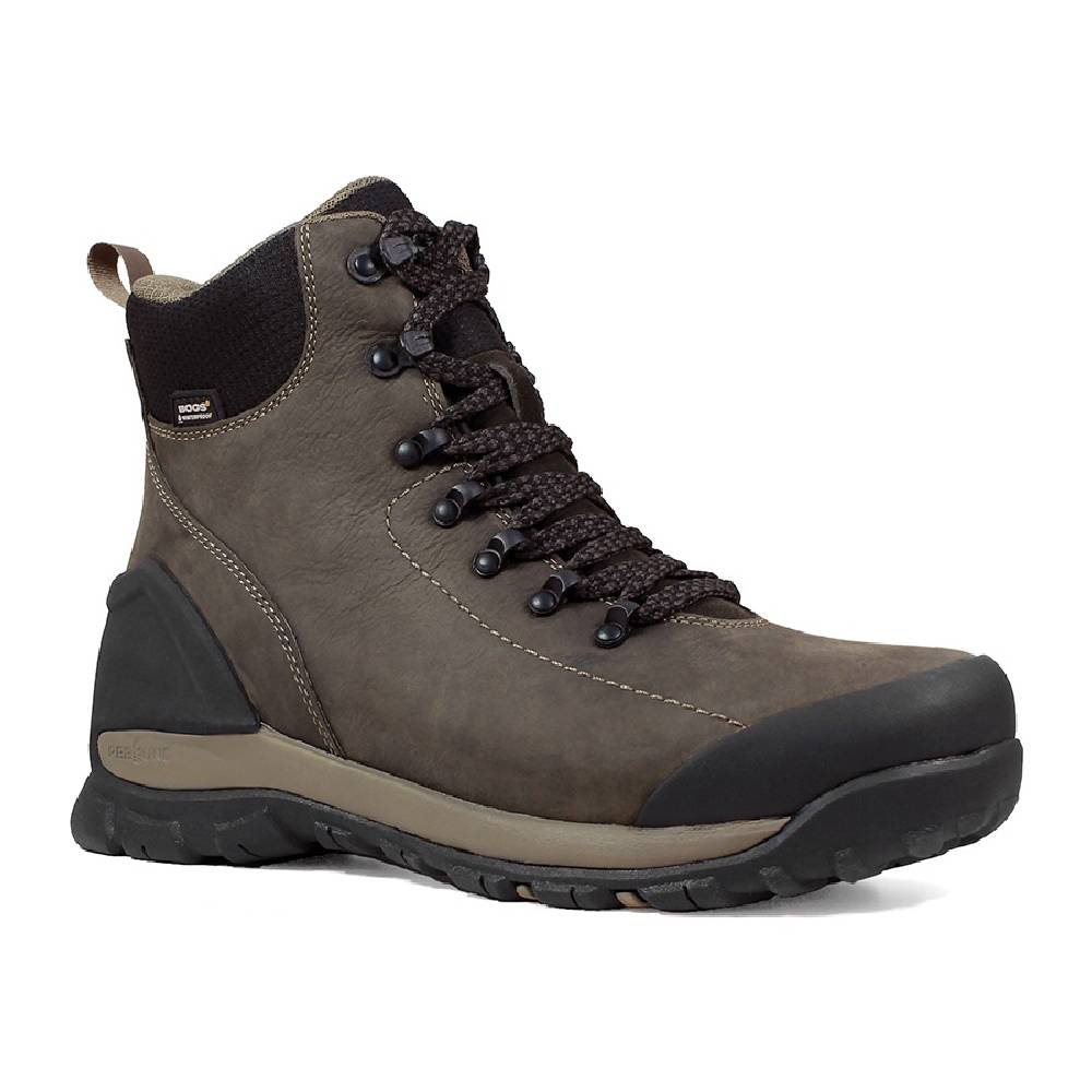Men's Bogs Foundation Leather Mid Waterproof Composite Safety-Toe