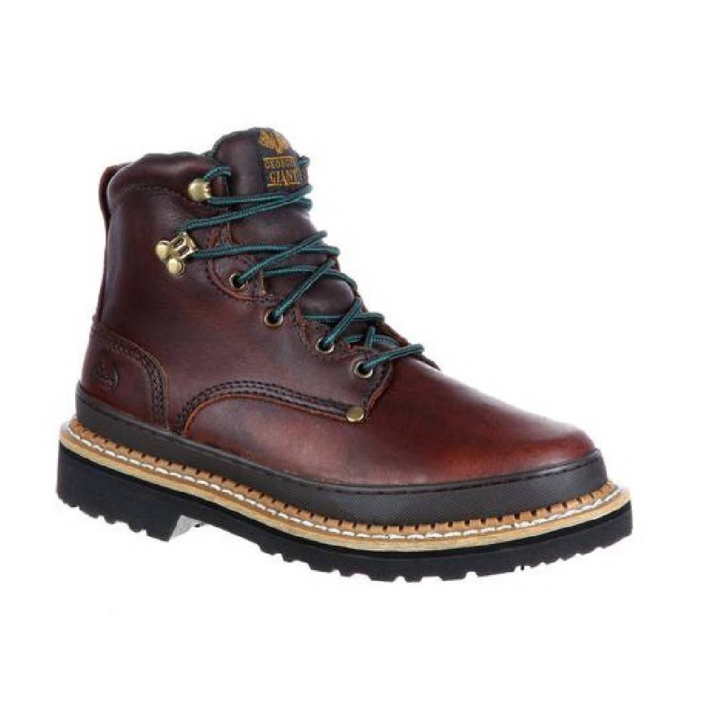 Men's Georgia Giant 6" Soggy Brown Steel Safety Toe